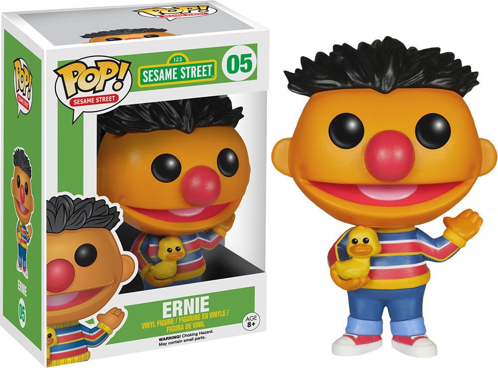 Ernie Pop Vinyl Figure - Funko Pop Sesame Street (1000x738)