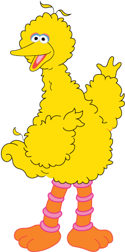“tv Is Bigger Than Any Story It Reports - Big Bird Sesame Street Transparent Background (400x504)
