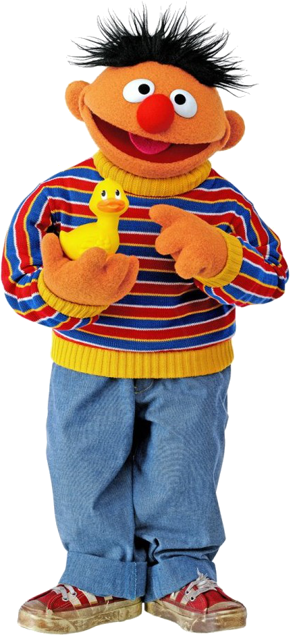 Ernie Duckie - Ernie From Sesame Street (443x930)