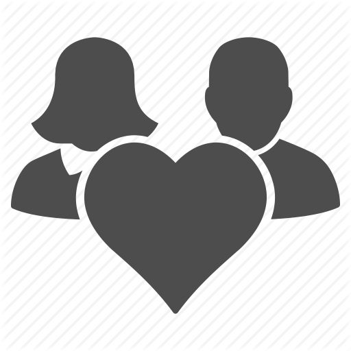 Marriage Icon - Love Couple Icon (512x512)