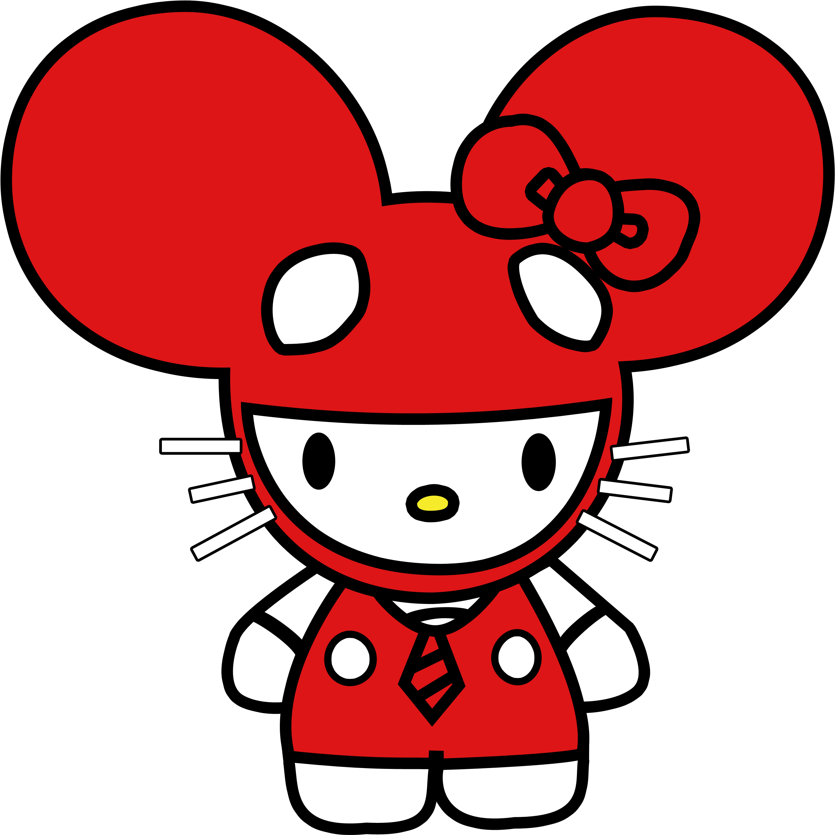 Image Request - Hello Kitty Deadmau5 (3000x2940)