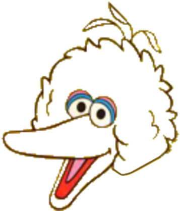 Sesame Street Sign Template For Kids - Big Bird Sesame Street Face (420x420)