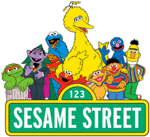 Sesame Street Clipart Logo - Sesame Street Big Bird Elmo Edible (500x281)
