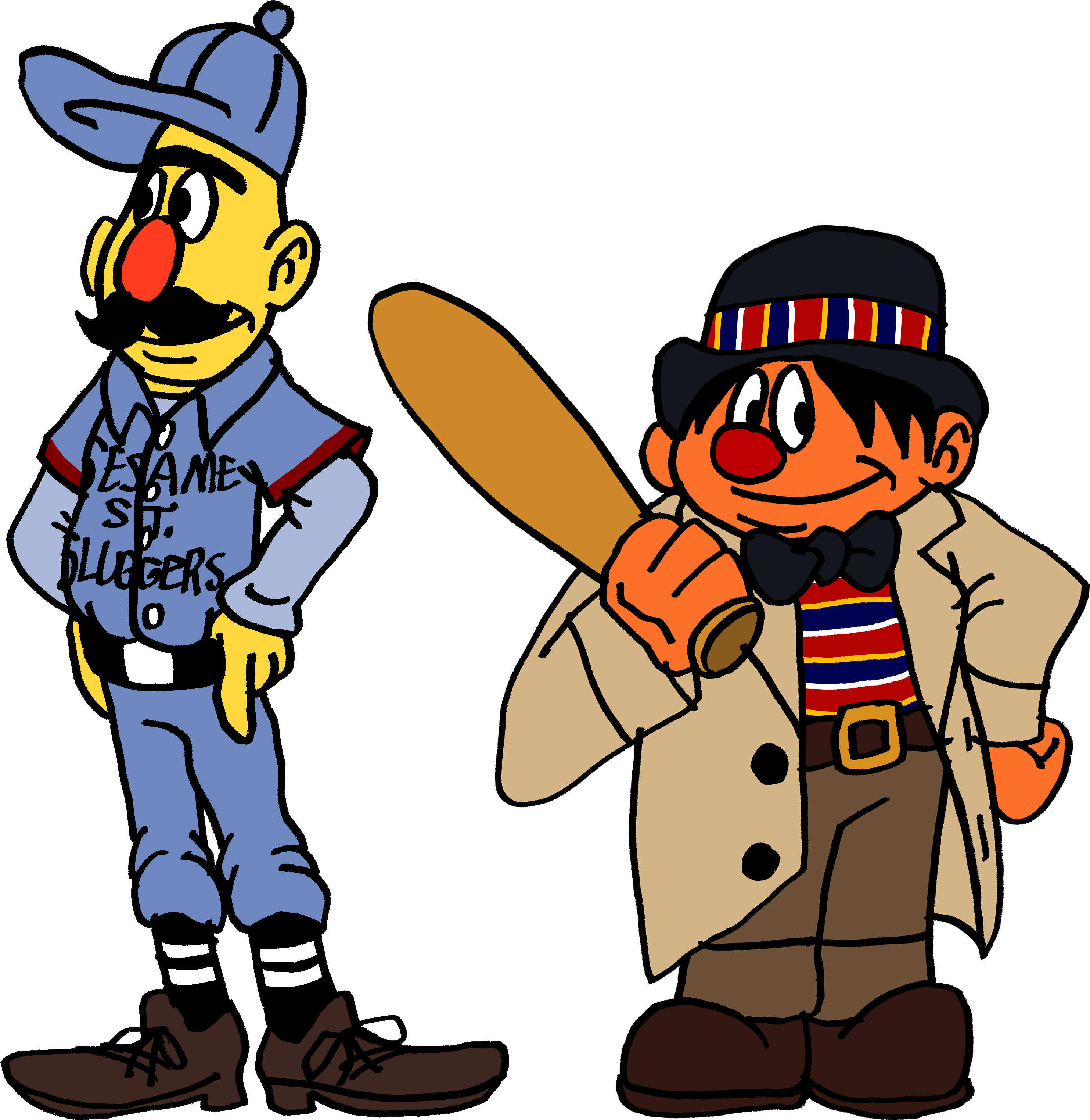 Who's On First Recreation Comic Sneak Peak By Averagejoeartwork - Sesame Street Bert And Ernie Deviantart (3407x3316)