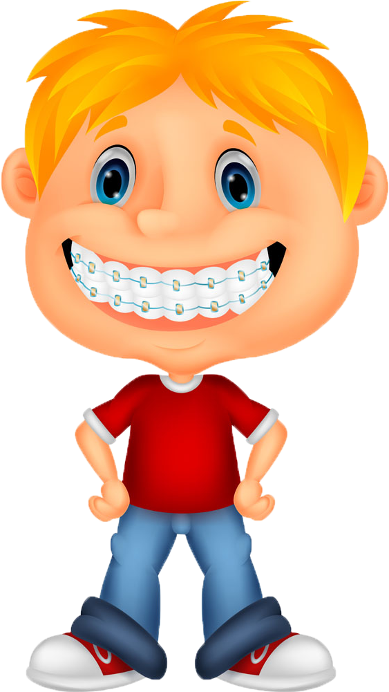 Dental Braces Child Drawing Illustration - Cartoon Tooth Braces Cartoon Png (992x1134)