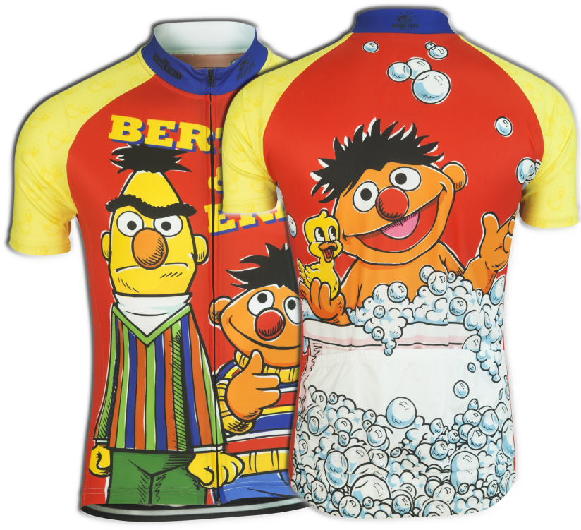 Bert & Ernie Cycling Jersey - Ernie Bert Cycling Jersey (829x829)