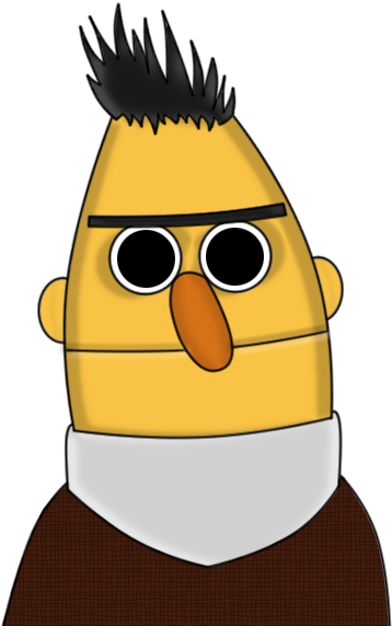 Newest Sesame Street Character Sketch - Sesame Street Bert Sketch (513x652)