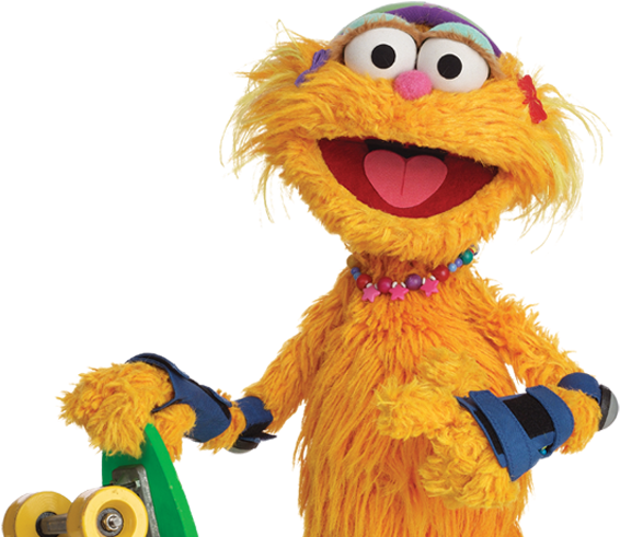 Healthy Habits - Sesame Street Zoe Png (590x509)