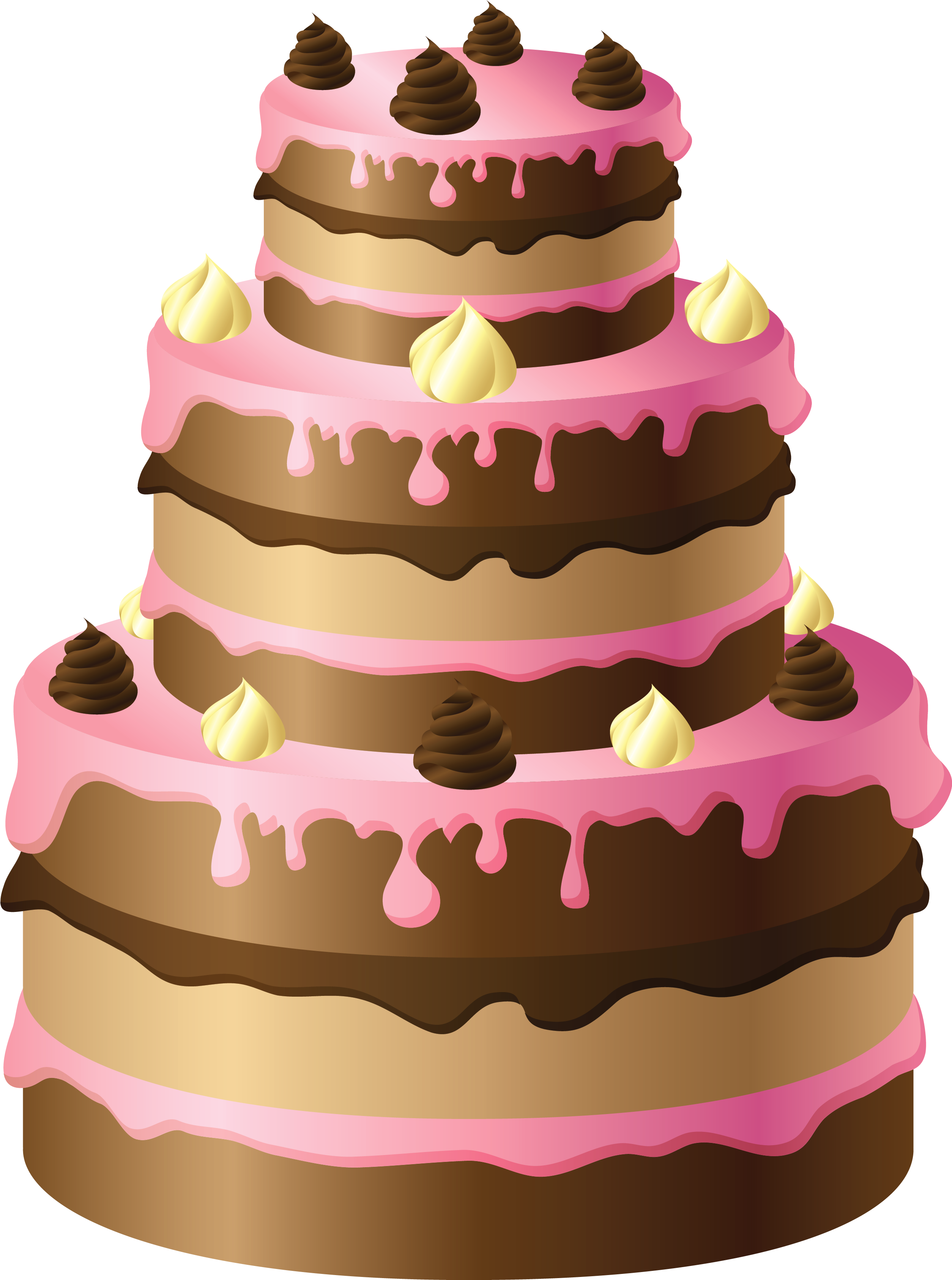 Birthday Cake Clip Art Free Birthday Cake Clipart - Cake On Transparent Background (2597x3459)
