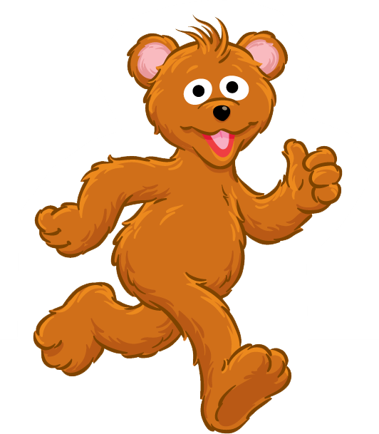 Baby Bear - Sesame Street Baby Bear Clipart (532x609)