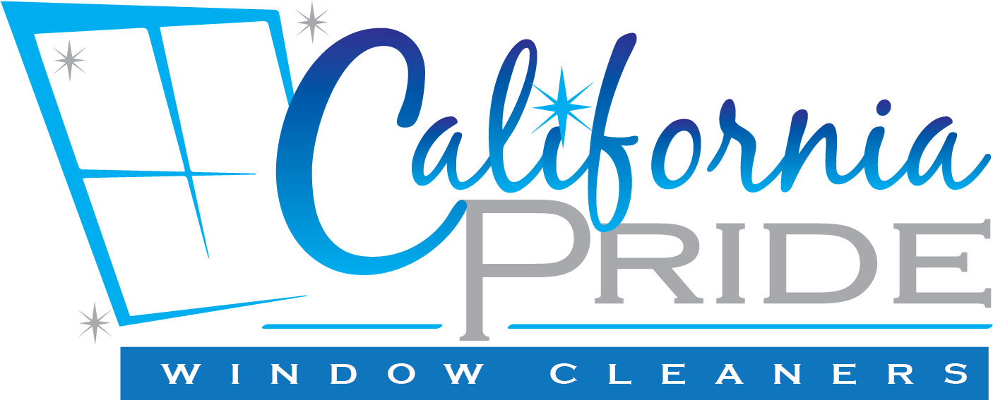 California Pride Window Cleaners Logo - Window Cleaning Services Logo (1571x600)