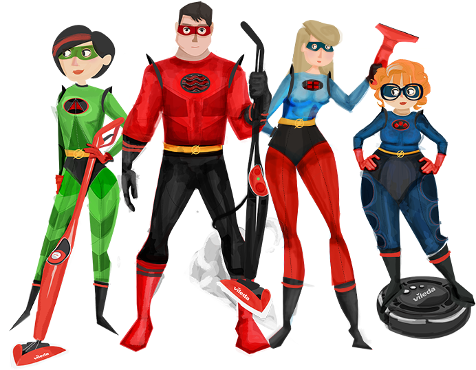 Superhero Window Cleaner Cleaning - Cleaning Super Hero (696x561)