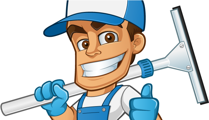 Make An Appointment - Cleaning Service Cartoon (800x390)