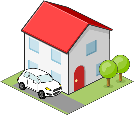 For Download Free Image - イラスト 家 (480x480)