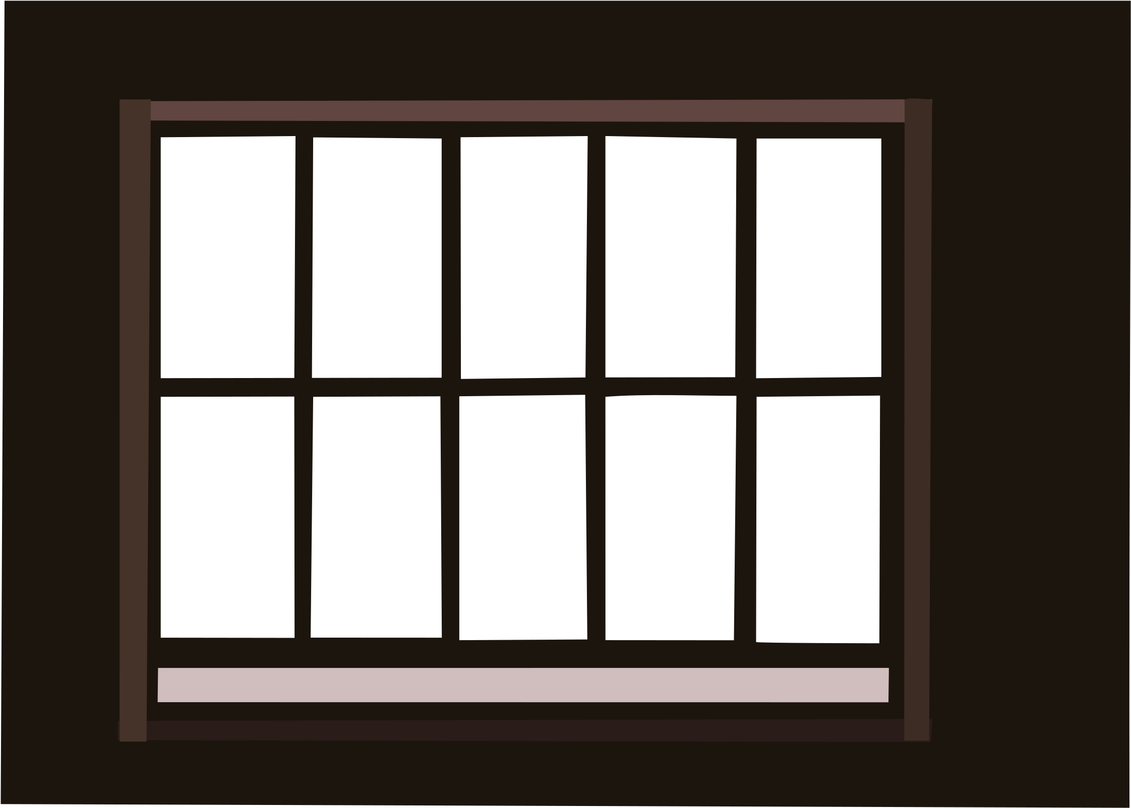 Window With Lattice - Window Frame Transparent (2400x1720)