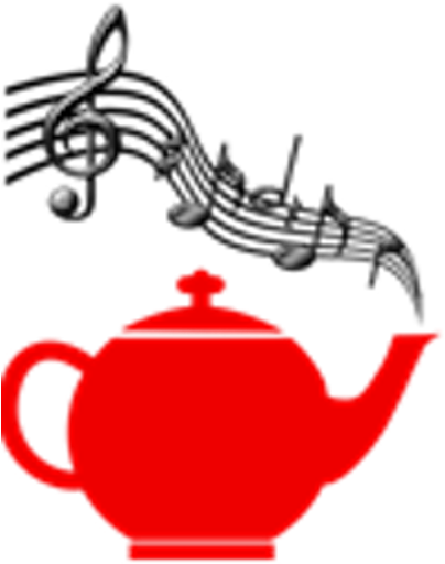 Singing Teapot - Singer Square Sticker 3" X 3" (404x520)