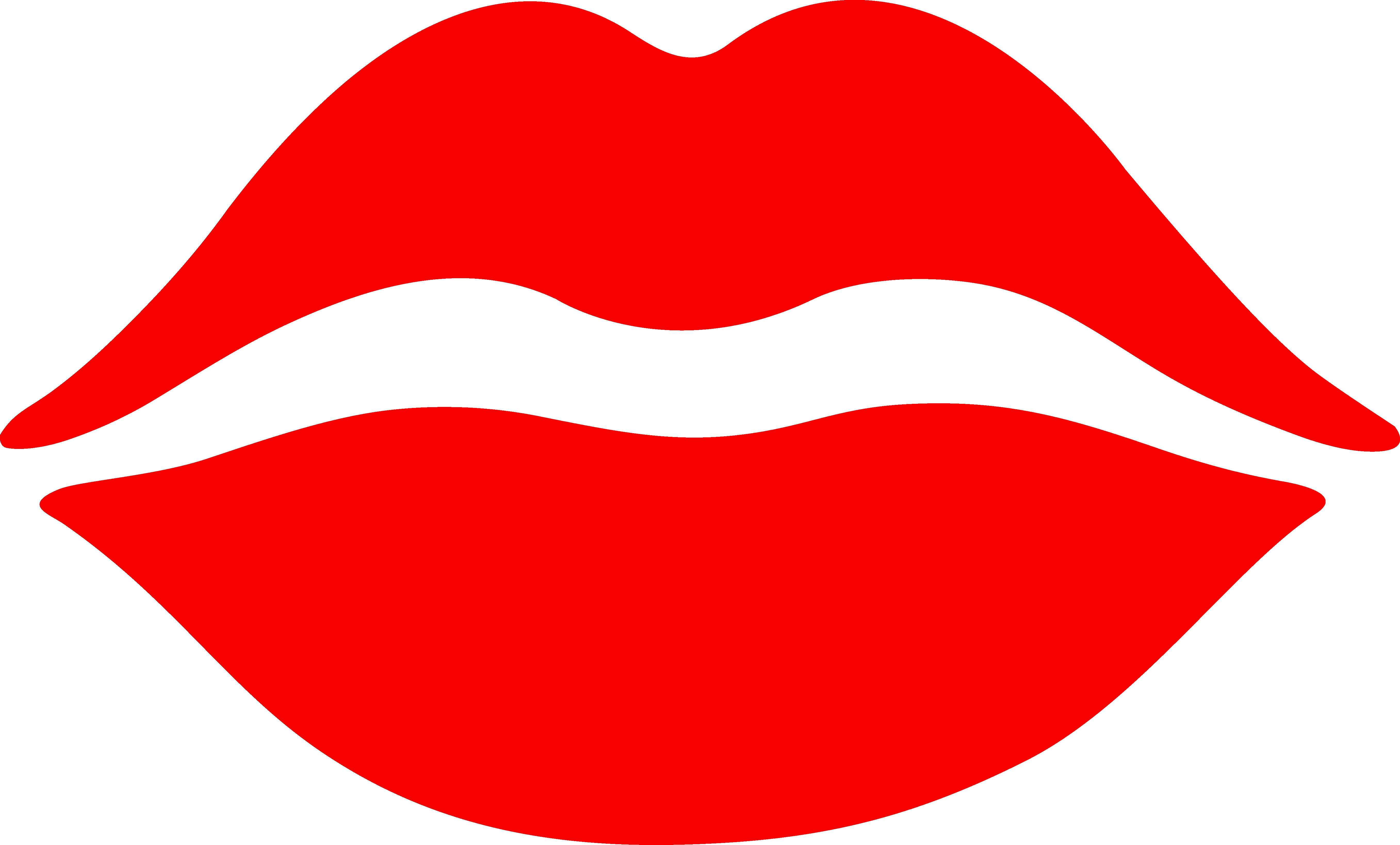 Lips Clip Art - Kiss Image Transparent Clipart (5428x3277)
