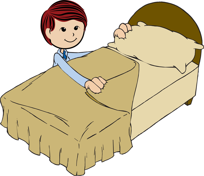 How To Make A Bunting Banner In Word With Clip Art - Make The Bed Cartoon (713x617)