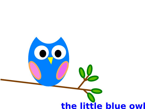 Blue Owl Clip Art At Clkercom Vector Online Royalty - L Will Miss You (600x414)