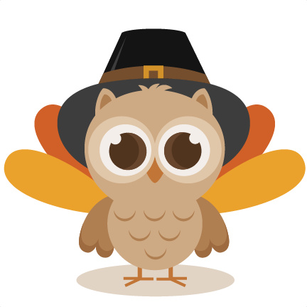 Thanksgiving Owl Clipart - Cute Happy Thanksgiving Clip Art (432x432)