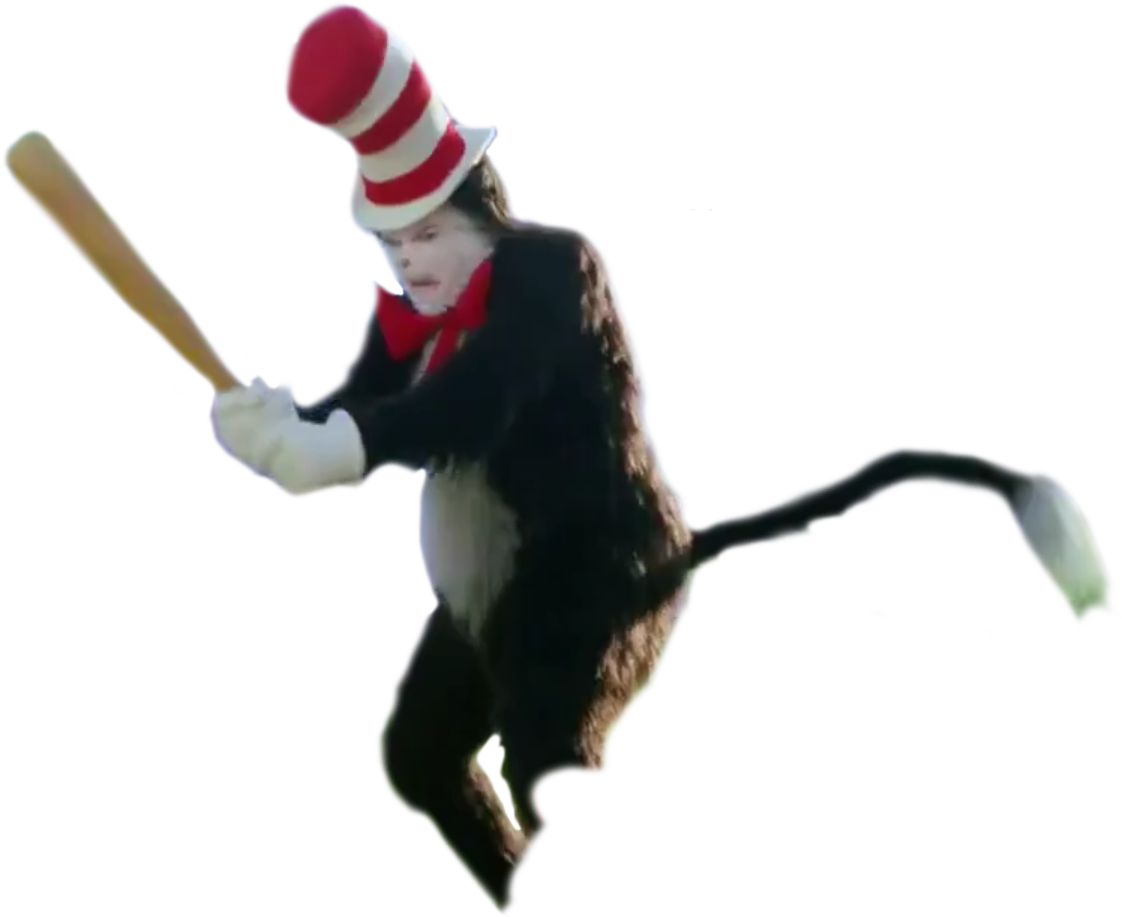 The Cat In The Hat T-shirt Hoodie Thing Two - Cat In The Hat Bat Transparent (1122x917)