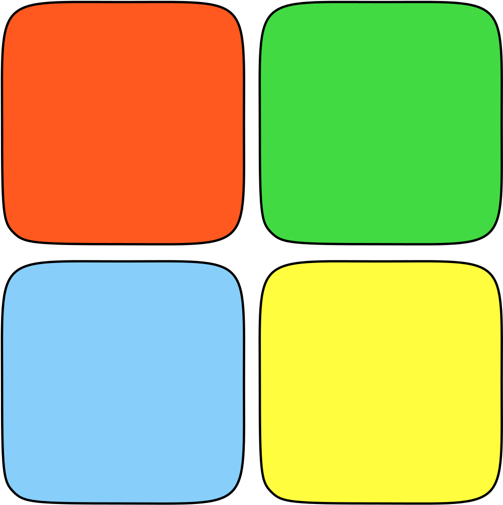 Own Windows Logo - Four Colored Window (2128x2088)