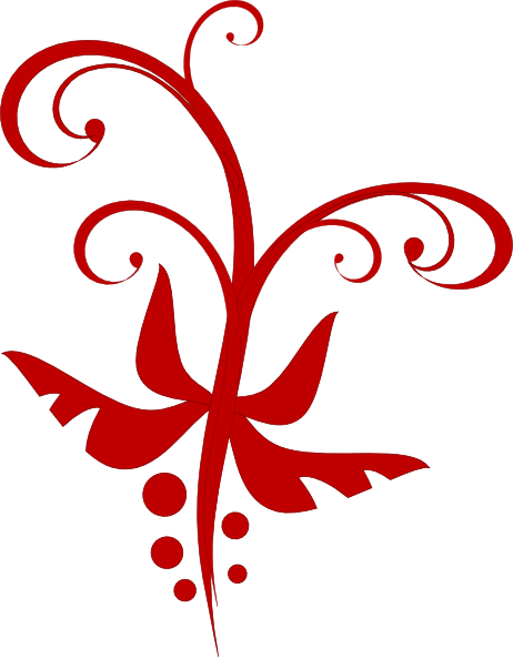 Red Swirl Clip Art At Clkercom Vector Online Royalty - Red Swirls Clipart (462x594)