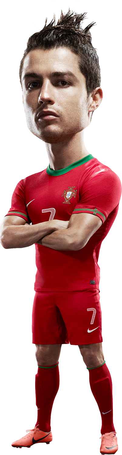 Hey Ho Let's Go The World Cup 2014 - Dizzy Cristiano Ronaldo Portugal Decal Removable Wall (402x1491)