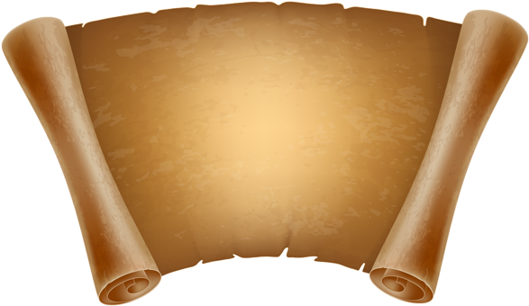 Old Papyrus Decorative Png Clipart Image - Old Scroll Png (600x347)