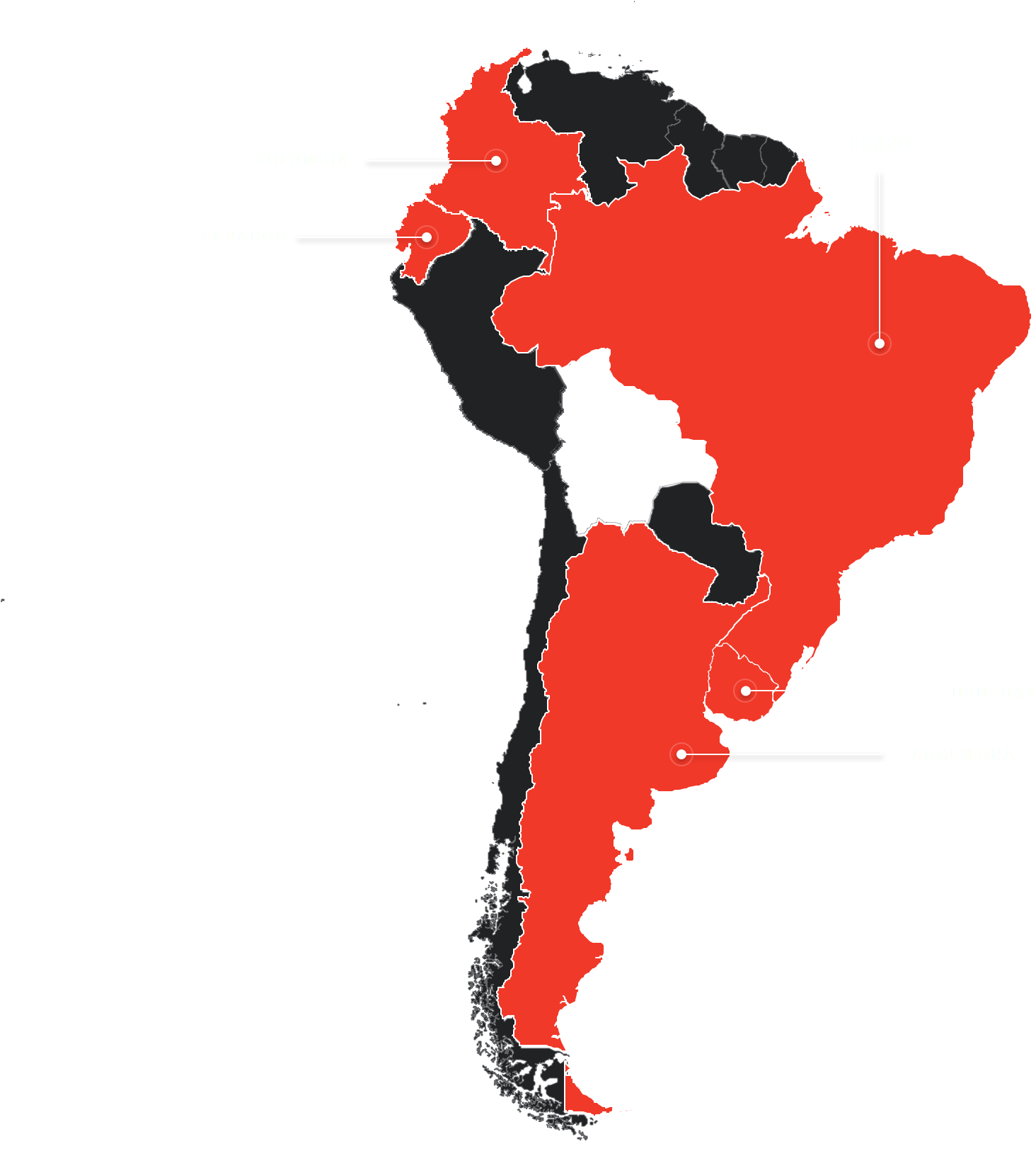 Espn Fifa World Cup 2014 - Mexico Central America And South America Map (1464x1632)