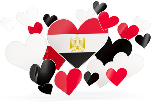 Flying Heart Stickers - Kuwait Flag Heart (640x480)