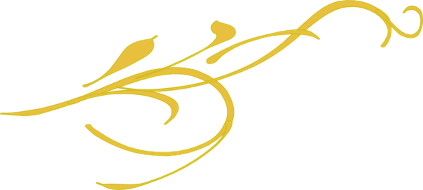 Znpdm6v - Gold Flowers Clip Art (604x272)