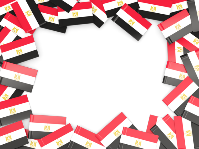 Illustration Of Flag Of Egypt - Egypt Flag Frame (640x480)