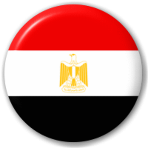Small 25mm Lapel Pin Button Badge Novelty Egypt - Egypt Flag Button Png (500x500)
