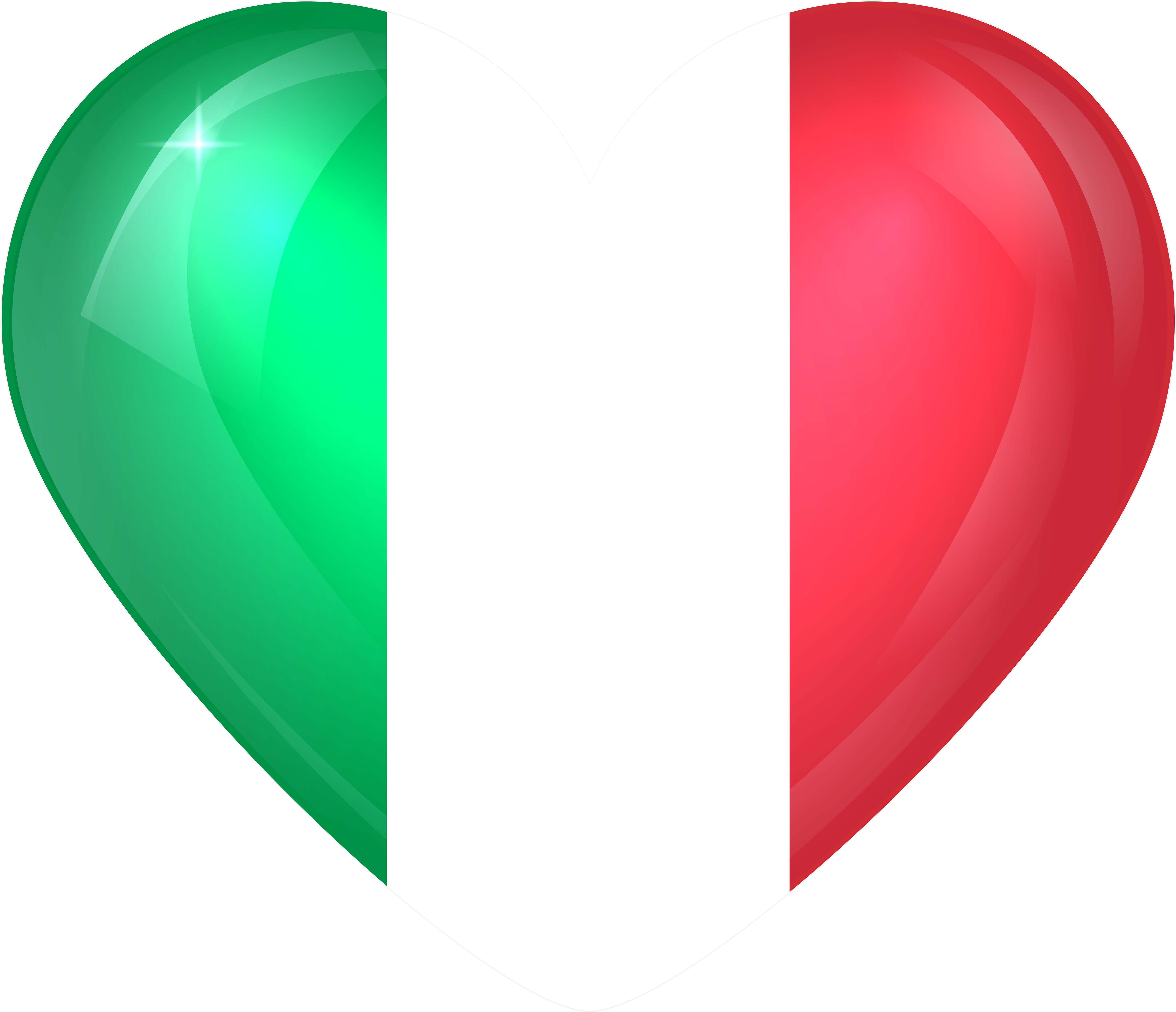 National Flag Clip Art - Heart (6000x5155)