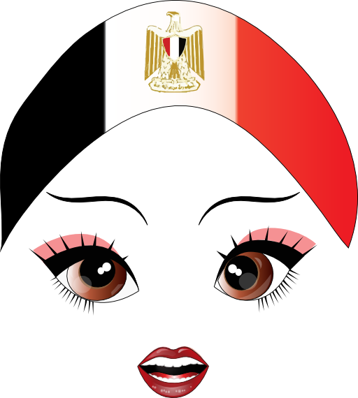 Pretty Egyptian Girl Smiley Emoticon - Pretty Egyptian Girl Smiley Emoticon (512x570)
