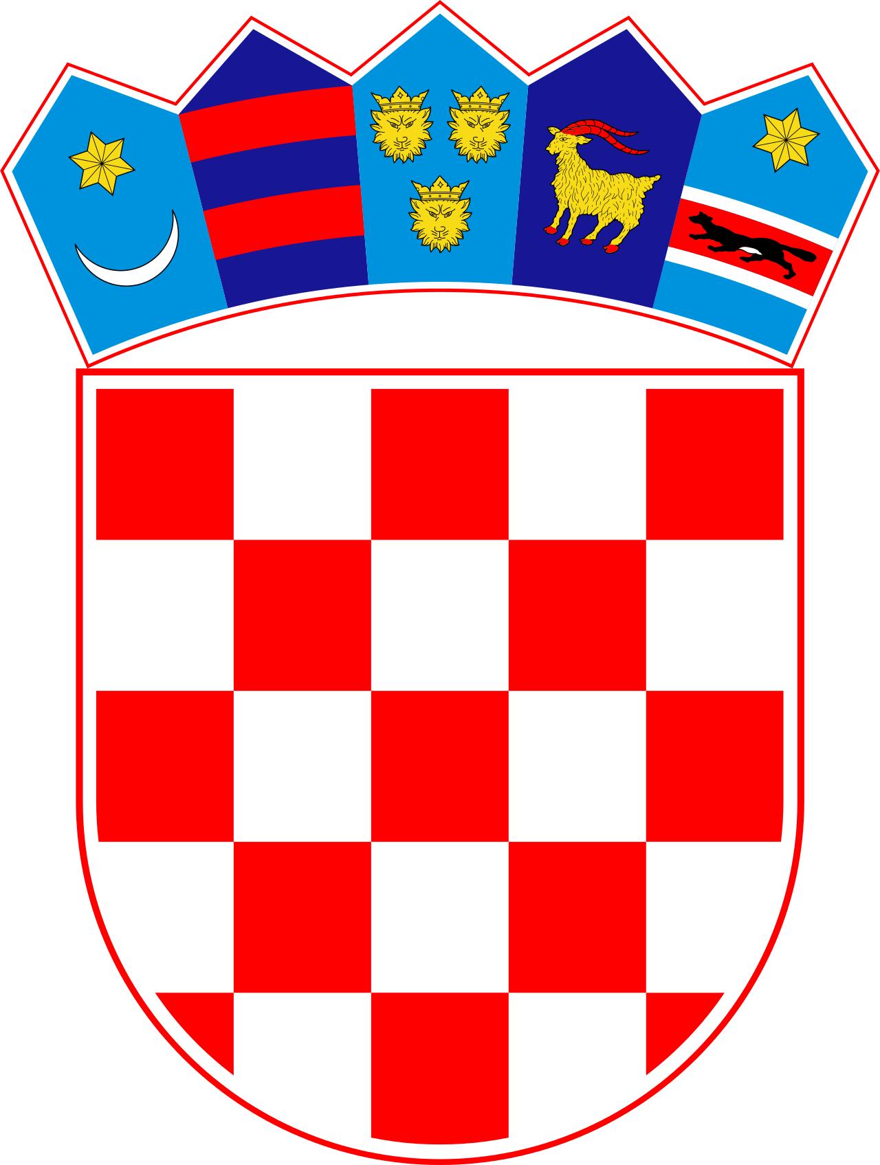 Coat Of Arms Of Croatia Wikipedia Rh En Wikipedia Org - Croatia Coat Of Arms (1280x1695)