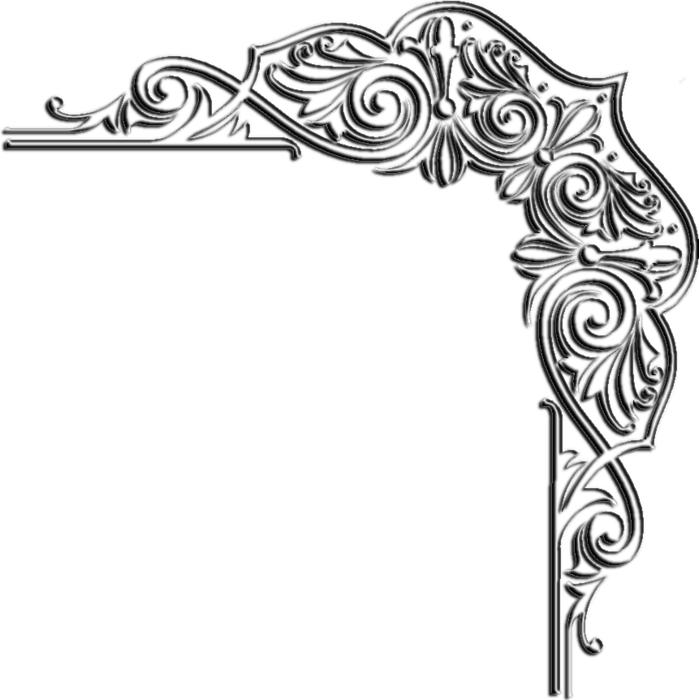 Kiss The Rain - Png Corner Borders (699x700)