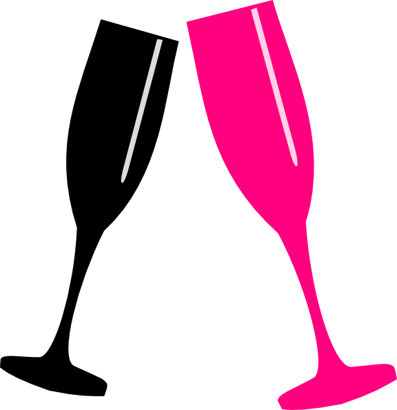 Champagne Cliparts - Personalised Hen Party Night Do Sash In Pink/birthday (576x595)