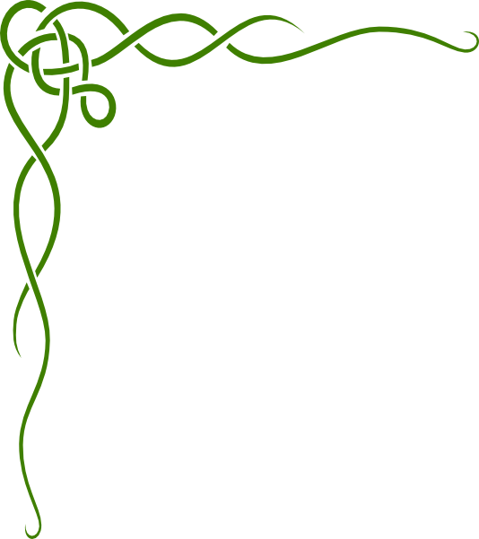 Simple Corner Scroll Designs Clip Art - Irish Clip Art Border (534x601)