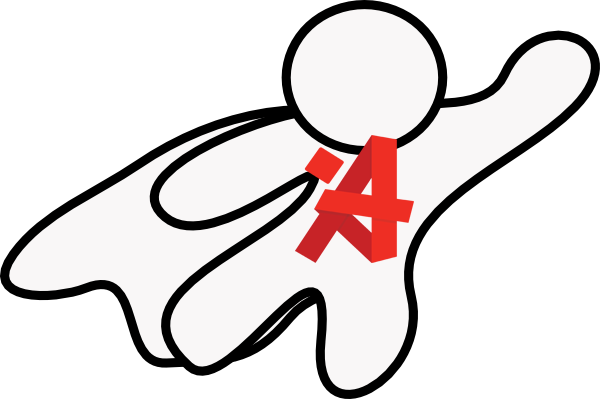 A Superhero Figure With A Cape And The Amuse "a" Logo - Free Superhero Cape Coloring Page (600x399)