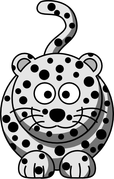 Leopard Clip Art Free Sports Themed - Cartoon Leopard (378x595)