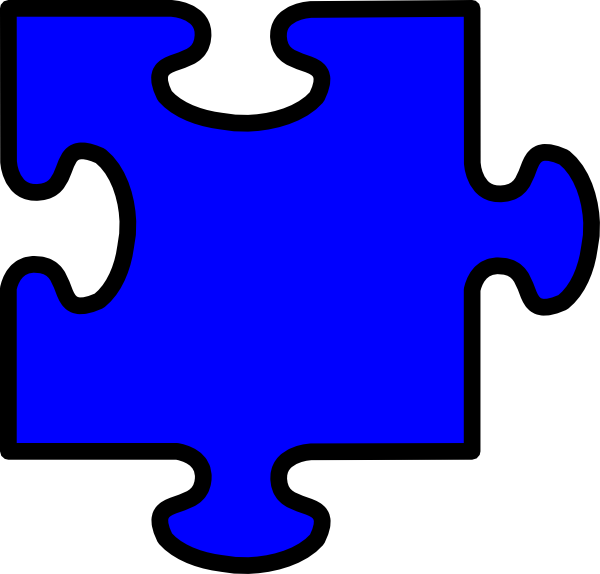 Blue Jigsaw Png Clip Art - Puzzle Pieces Clip Art (600x574)
