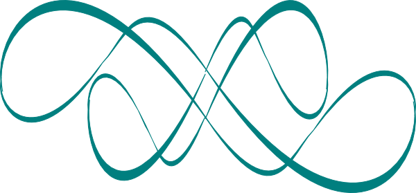 New Teal Swirl Clip Art - Teal Swirl Clip Art (600x279)