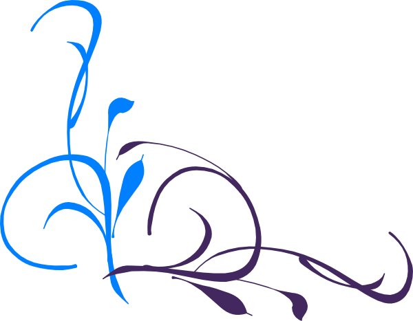 Swirl Clipart Single - Vine Clip Art (600x467)