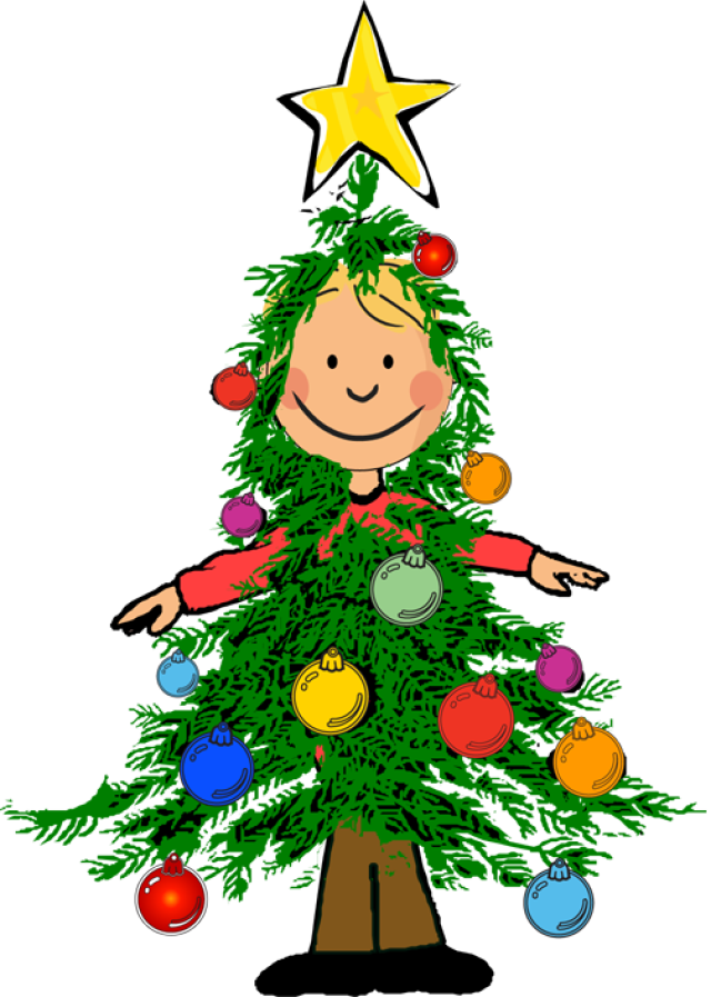 Christmas Tree Clipart Christmas Party - Sunday School Christmas Crafts (640x897)