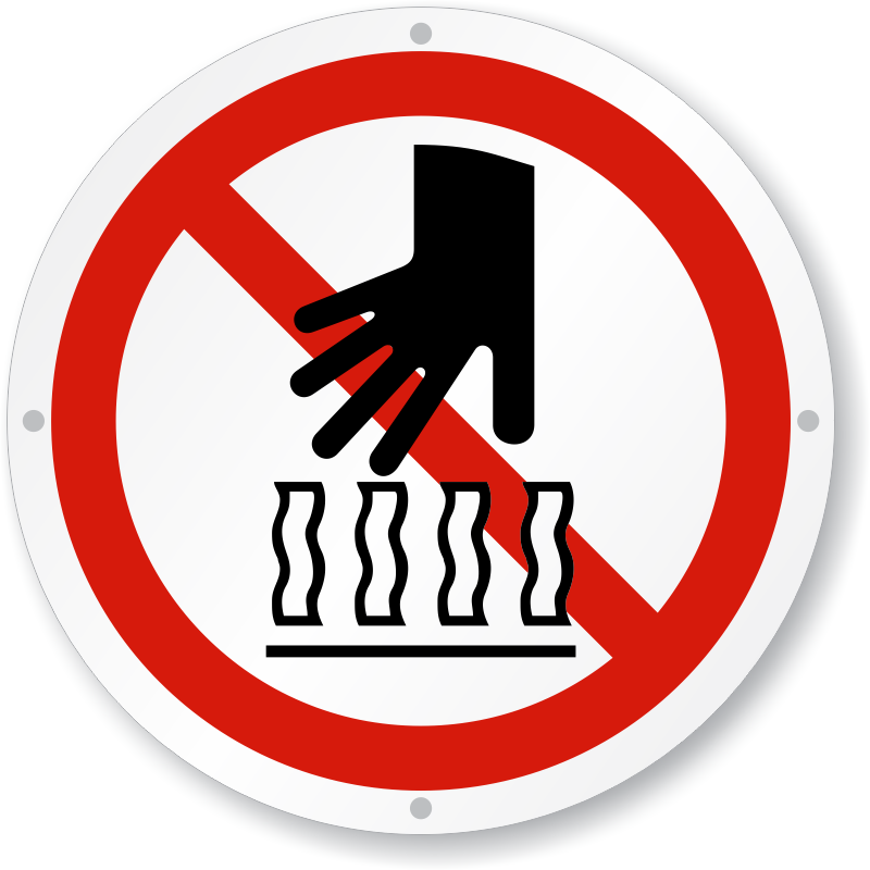 Hot Surface Don't Touch Iso Sign - Layers Of The Atmosphere (800x800)
