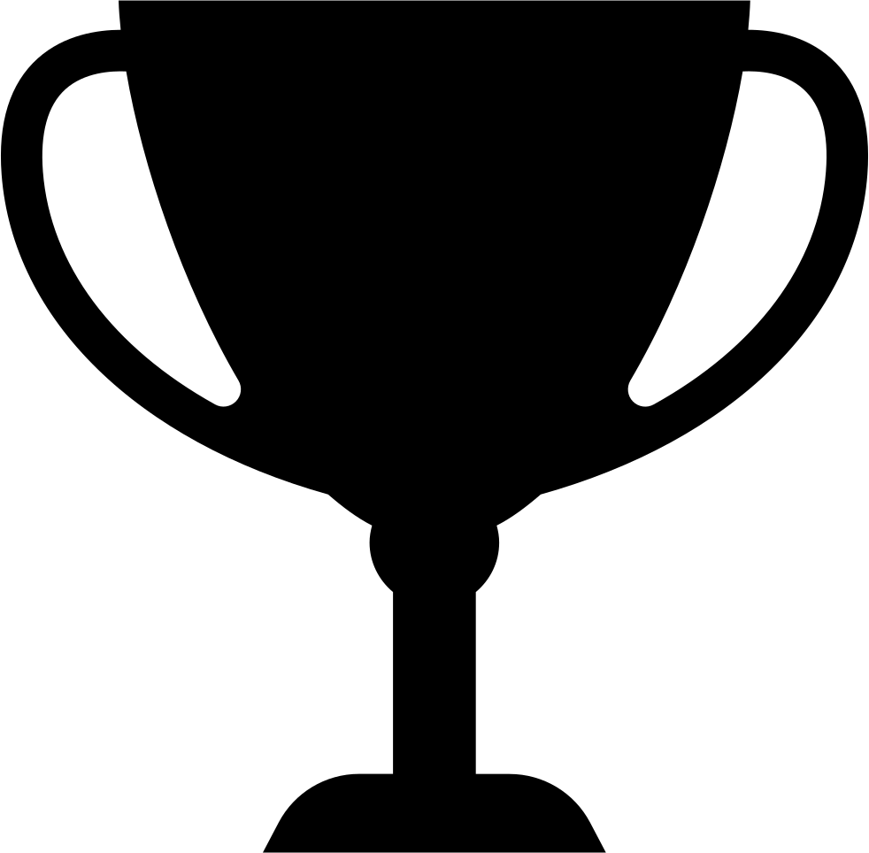 Trophy Silhouette Vector - Silhouette Of A Trophy (982x964)