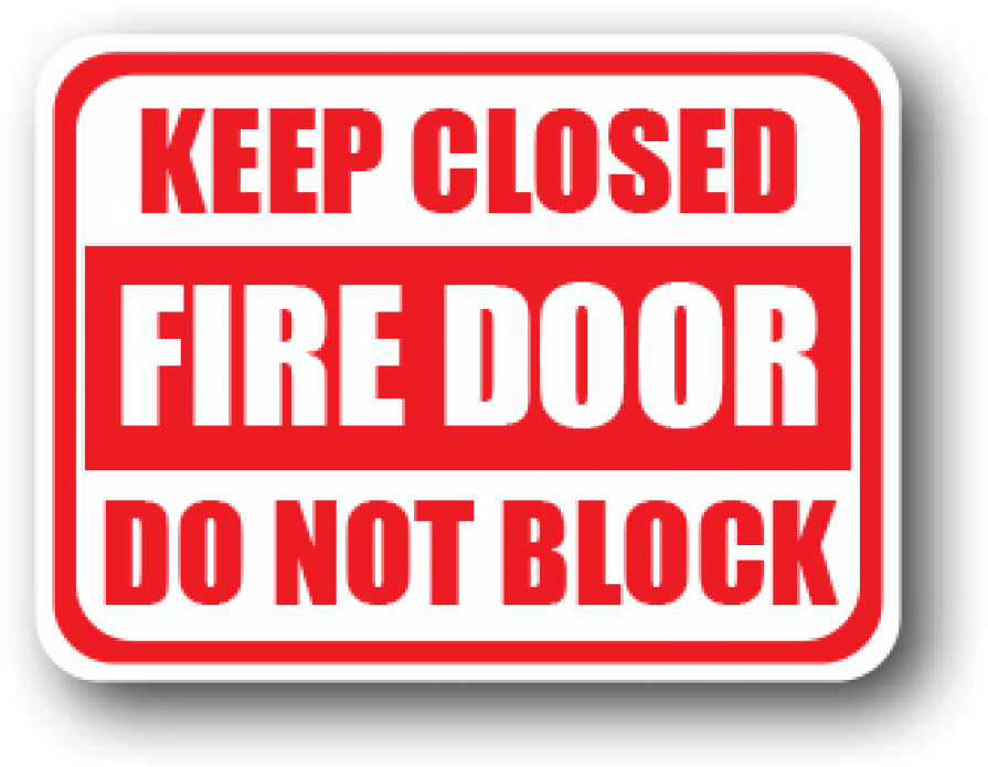 Fire Door Do Not Block Rectangular Safety Sign - Ergomat - Durastripe Rectangular Peel & Stick Floor (1000x786)