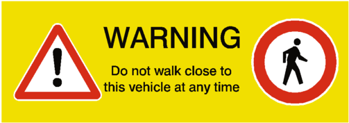 Pedestrian Warning Sign - Warning Sign (600x600)